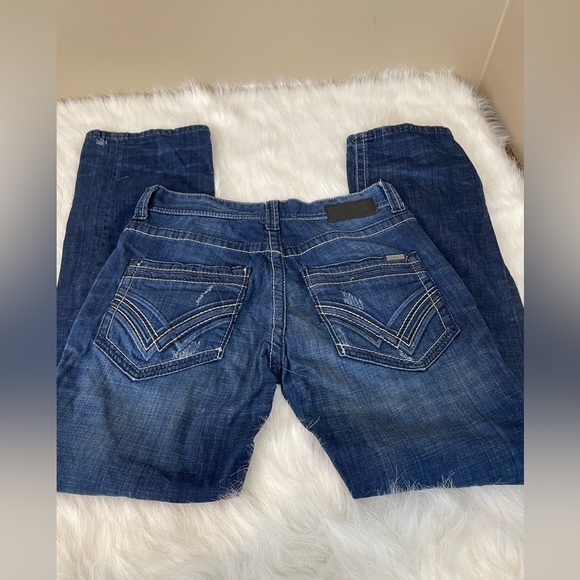 Buckle Black Fit 3 Men's Blue Jeans White Stitching 31 - Picture 5 of 13